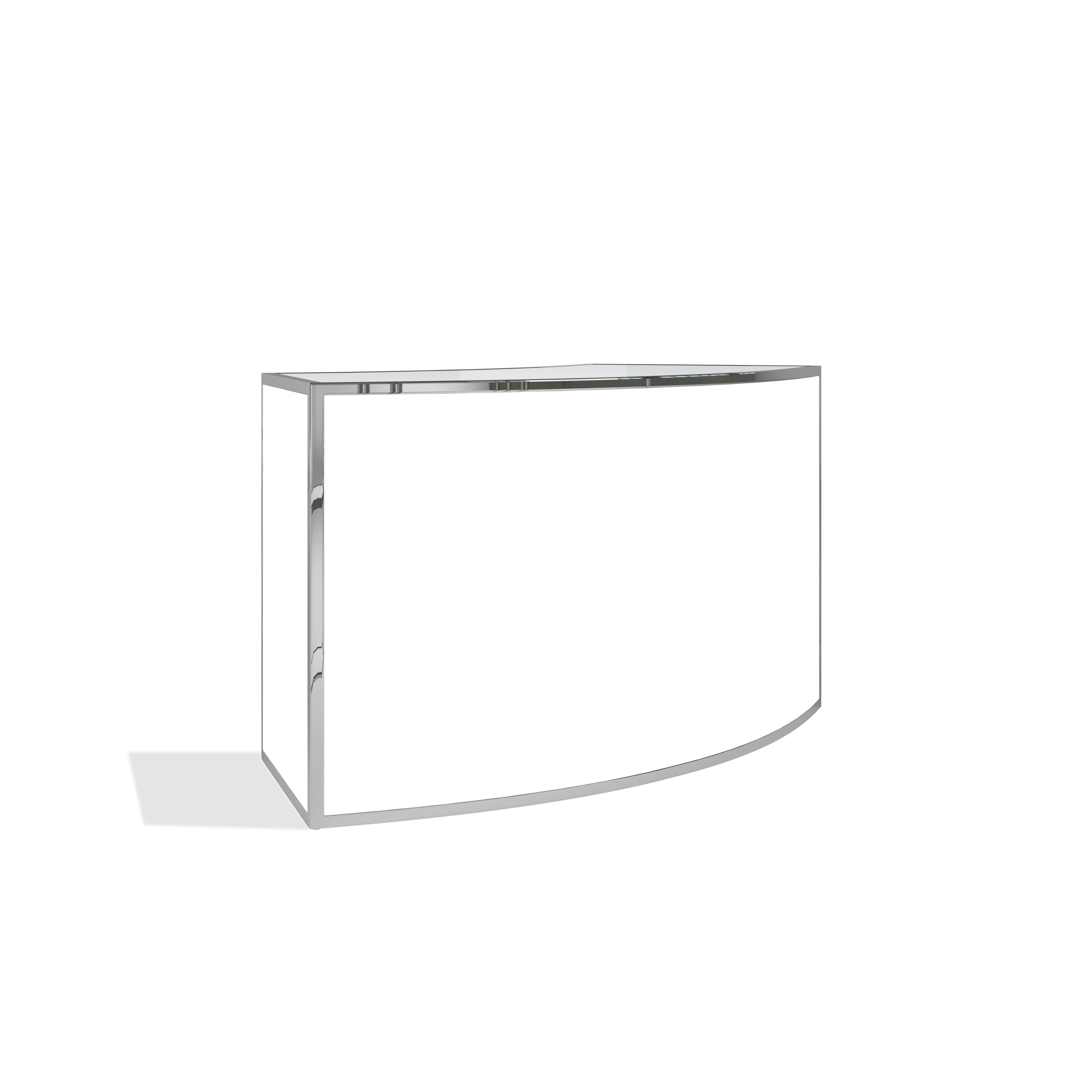 Avenue Arc Bar - Chrome/White - Avenue - Event rental equipment