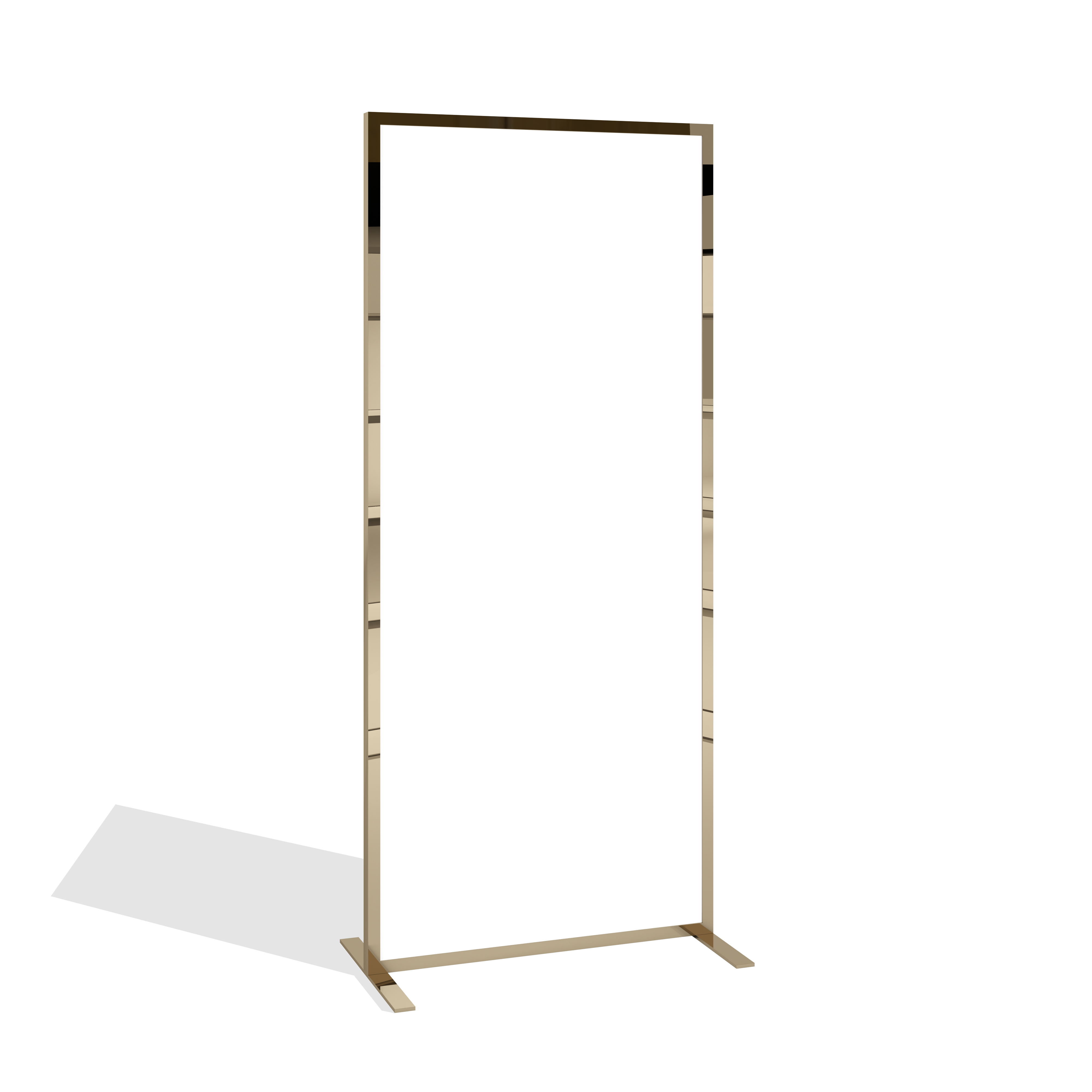 Room Divider White/Gold - Barclay - Event rental equipment