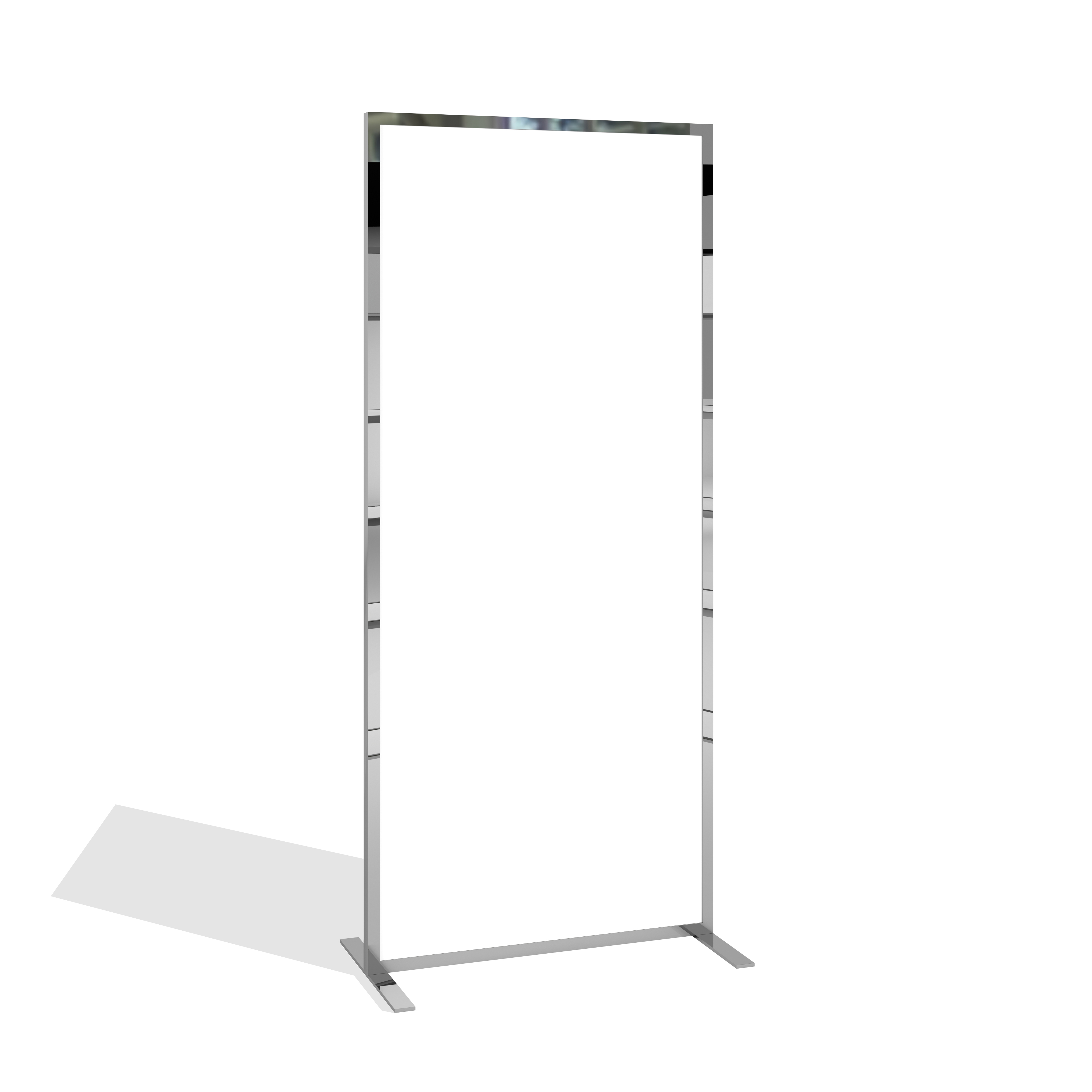 Room Divider White/Chrome - Barclay - Event rental equipment