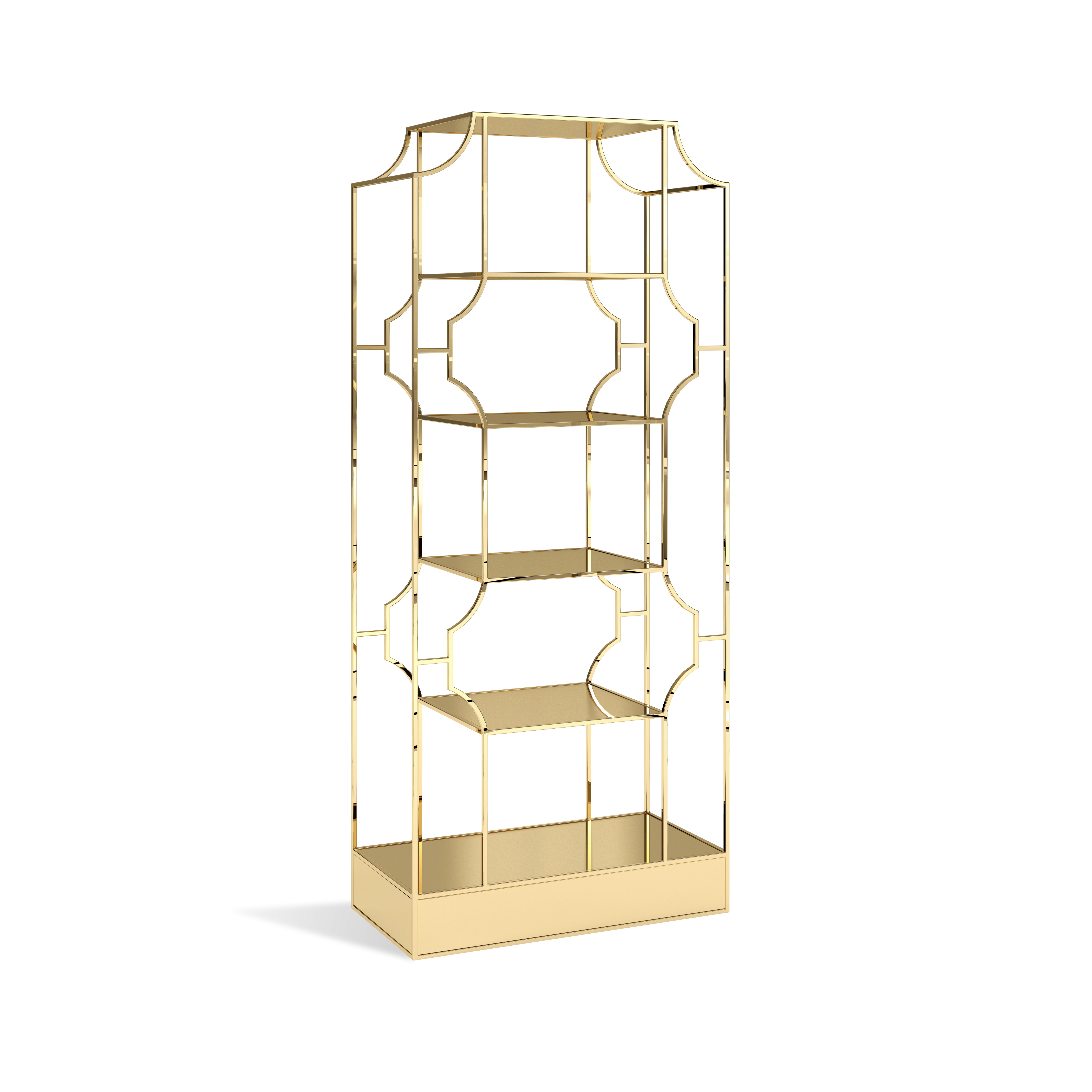 Glamour Shelves Gold/ - Glamour - Event rental equipment