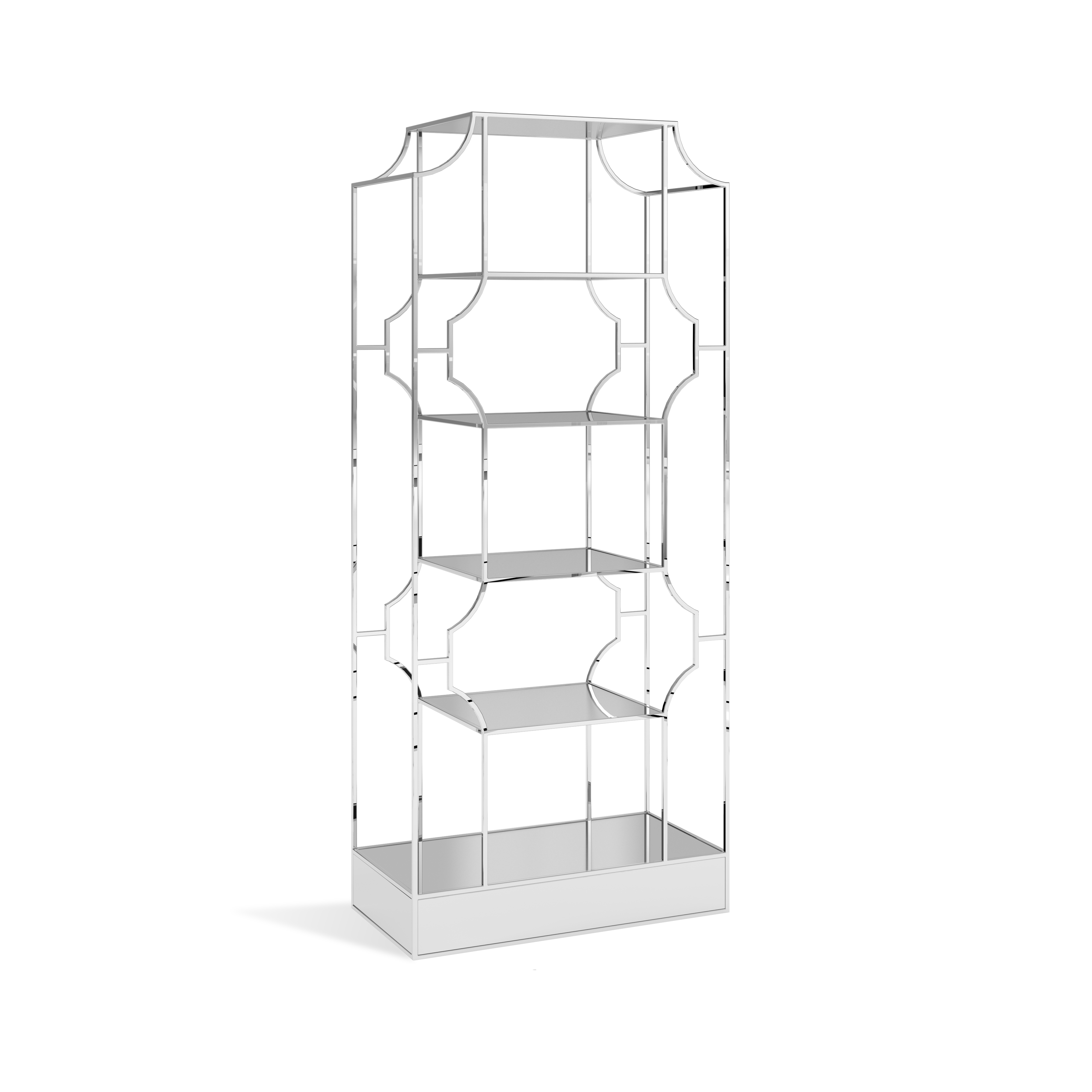 Glamour Shelves Chrome - Glamour - Event rental equipment