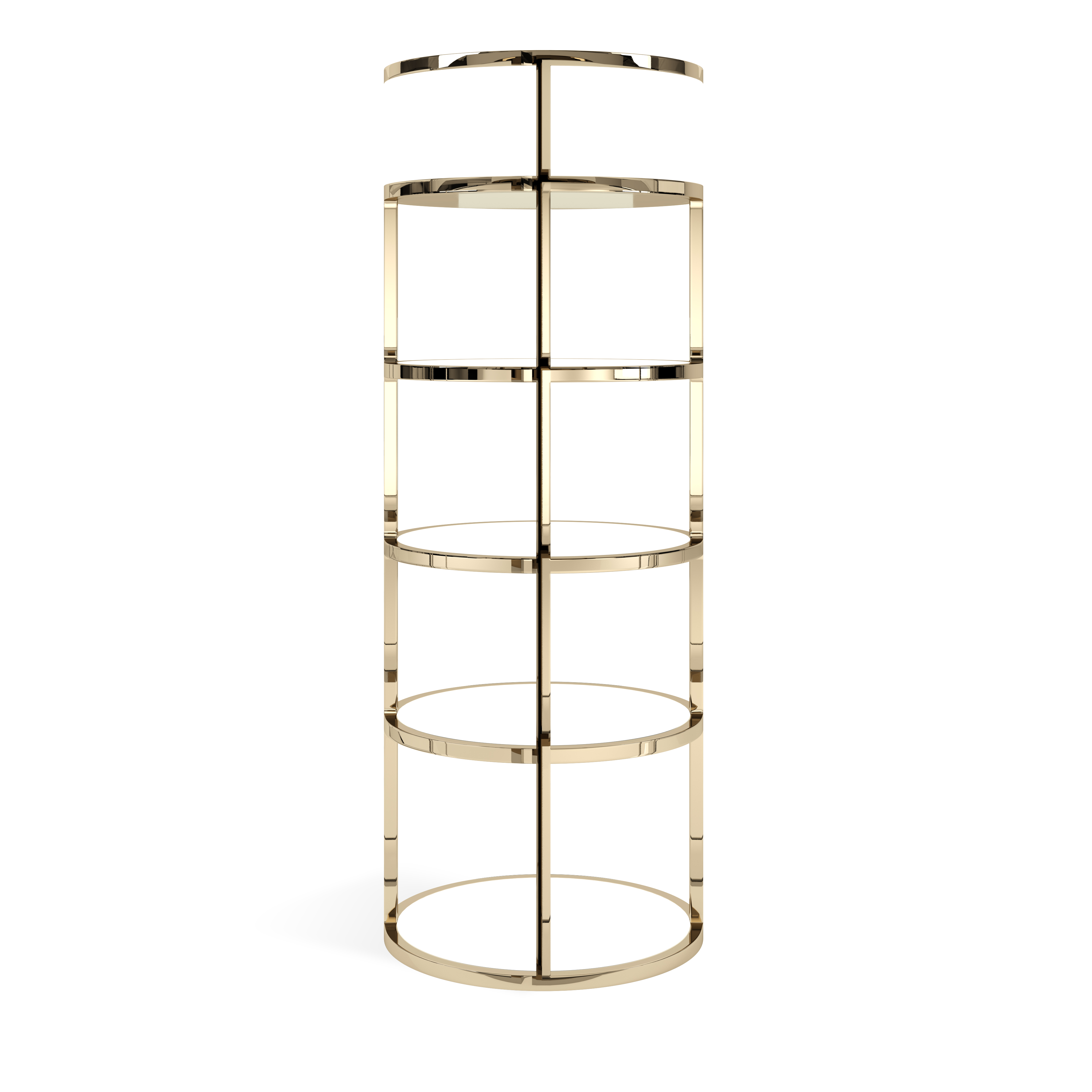 Grand Shelves Gold/White - Grand - Event rental equipment